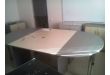 Частное лицо (Серая мебель для офиса RIVA, составной стол для переговоров Riva-Цвет: Клен+Металлик)